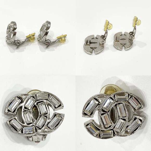 CHANEL Gold Logo Earrings - Picture 4 of 4